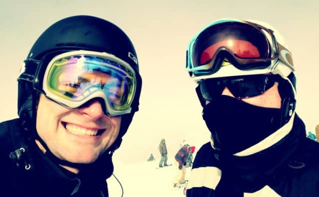 Rick and Rich skiing at Mammoth Mountain