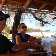 Rich and Jane at Small Hope Bay Bar