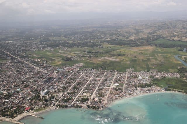 Aerial view of Les Cayes