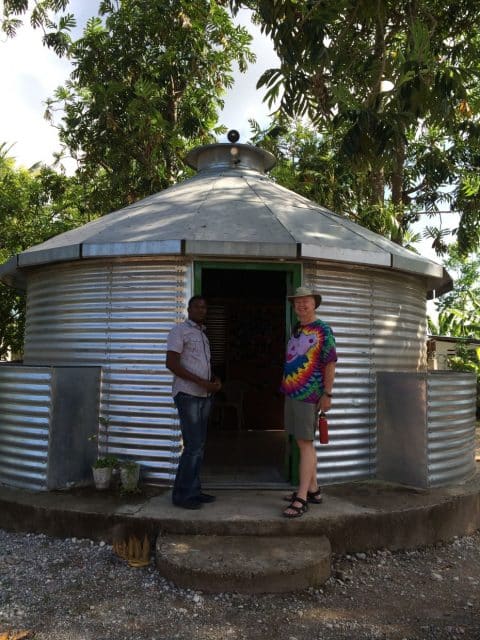 Eddy's office which is a grain silo - easy to construct - storm resistant