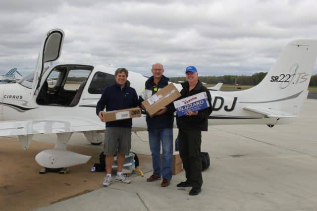 Loading medical supplies at JVW (Raymond MS) for St. Damien's