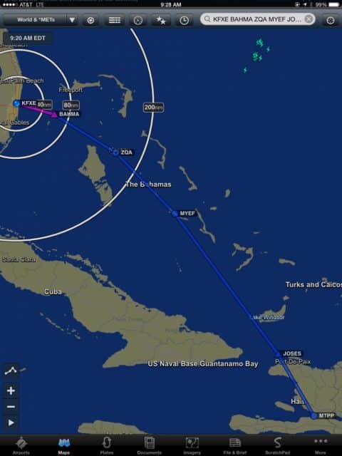 Florida (FXE) to Port-au-Prince (MTPP)