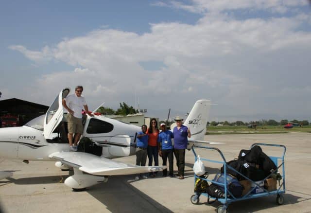 Unloading N412DJ at PAP