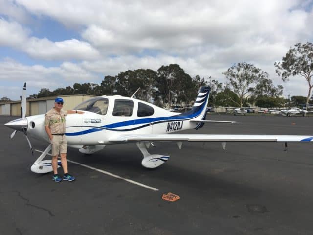 Our Cirrus SR22 N412DJ at KMYF