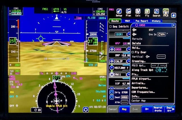 Crossing Restriction before a way point - First step is to define distance from the waypoint