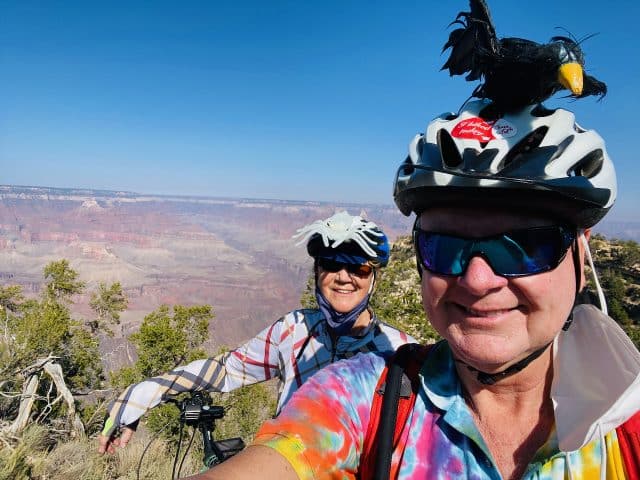 Jane Rich and Fred on the South Rim Grand Canyon